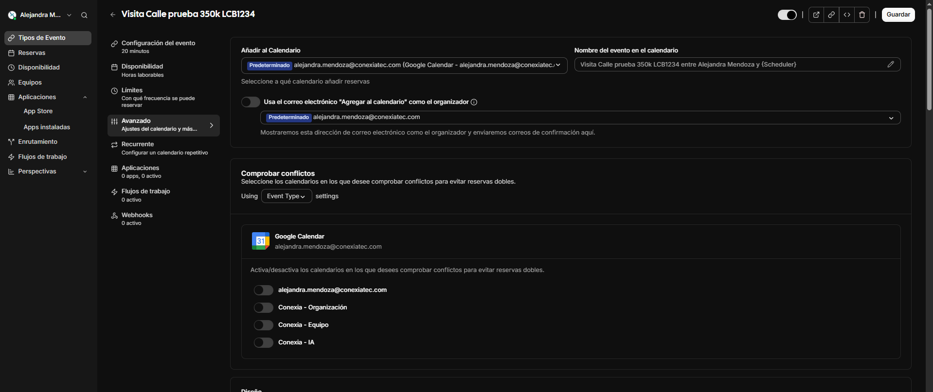 Pesta&ntilde;a avanzado.