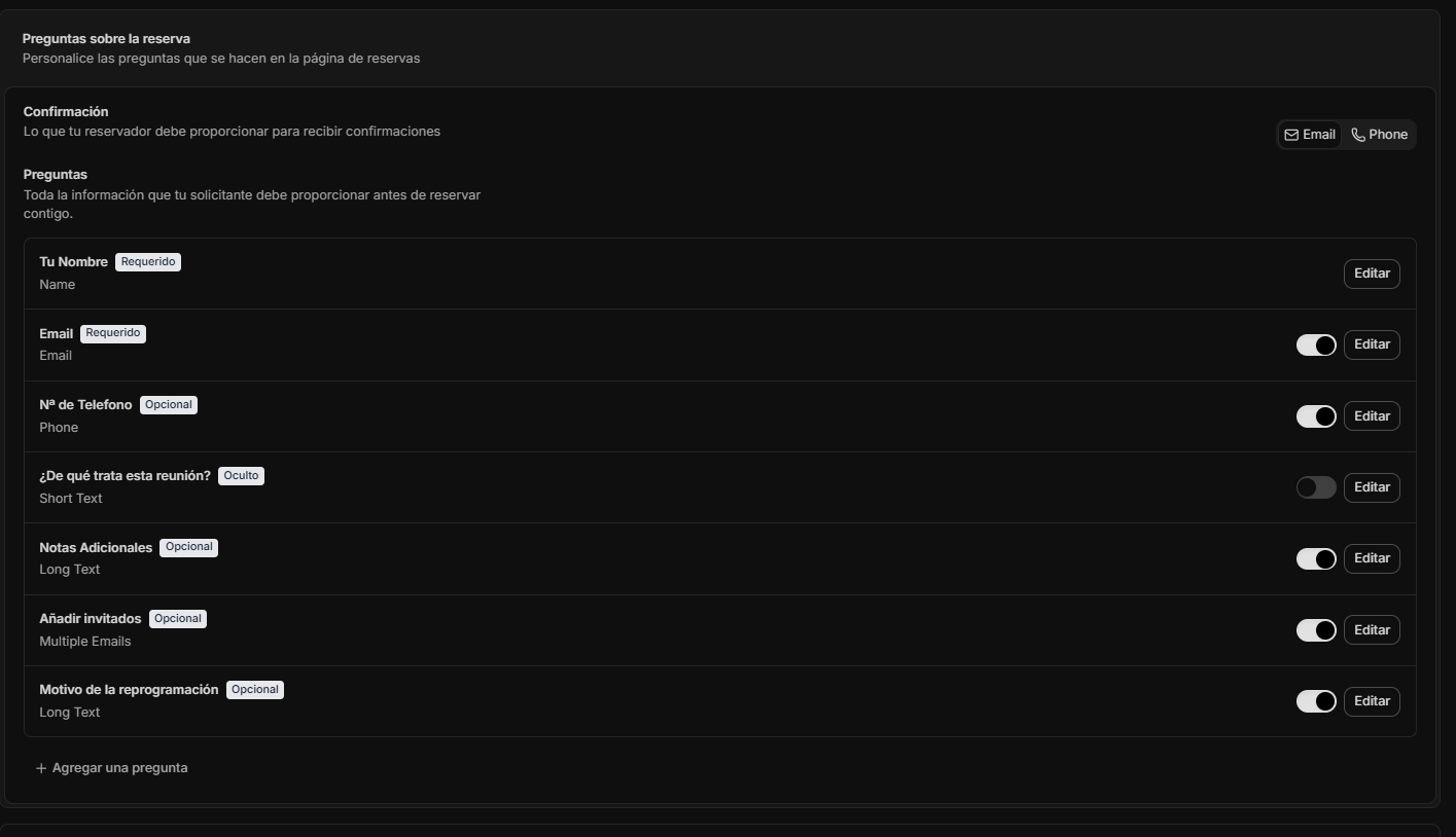 Preguntas para el cliente.